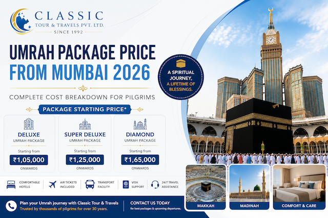 Umrah Package Price from Mumbai