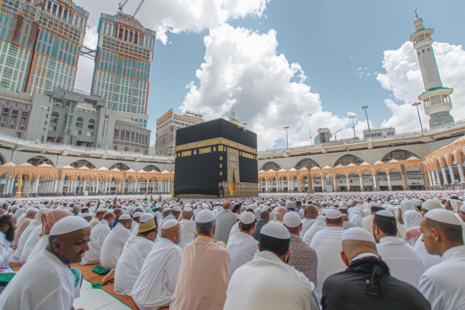 Pilgrims performing Umrah