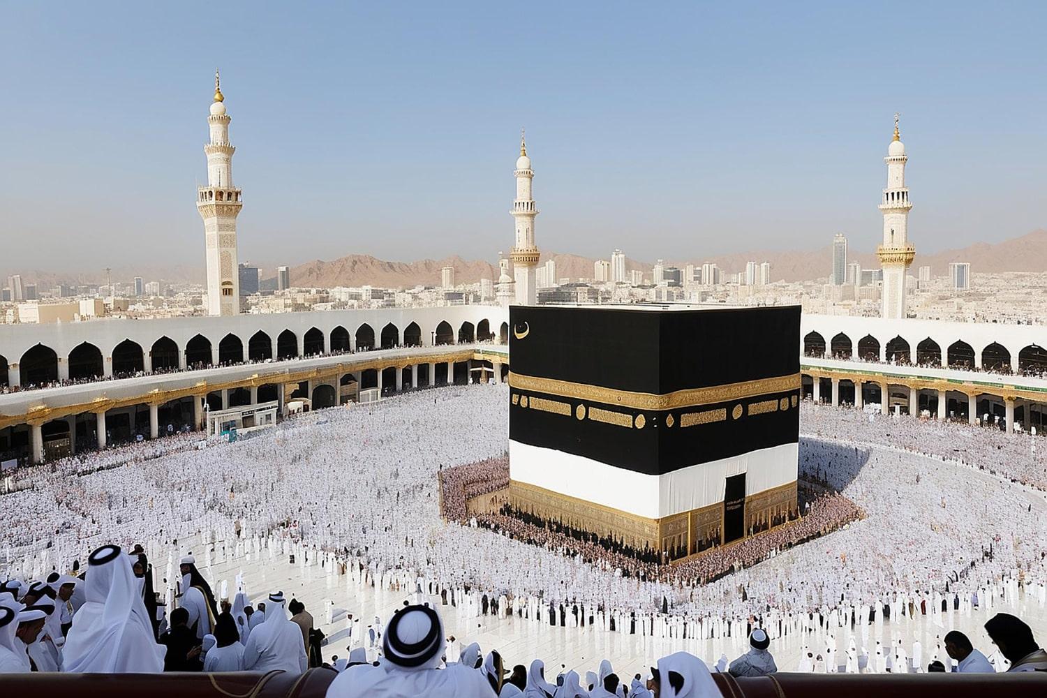 Pilgrims performing umrah in september. Umrah package september